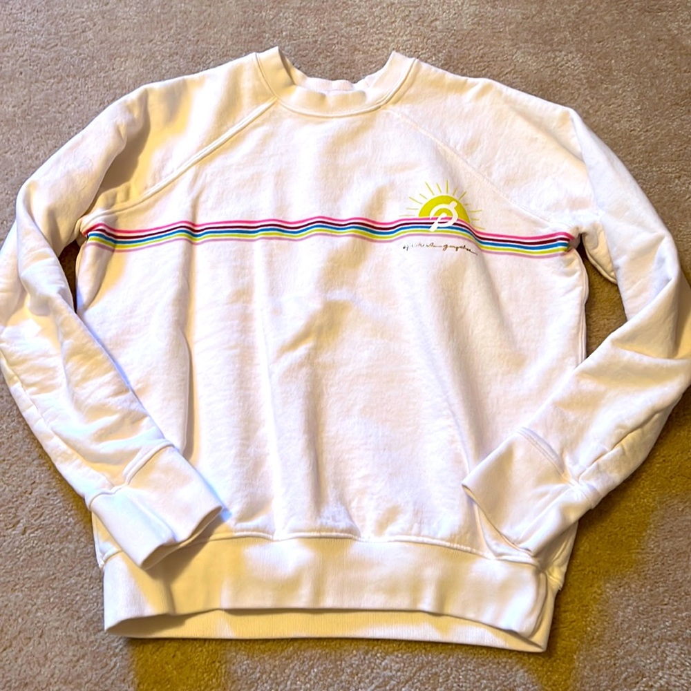 Cream peloton spiritual gangster sweatshirt